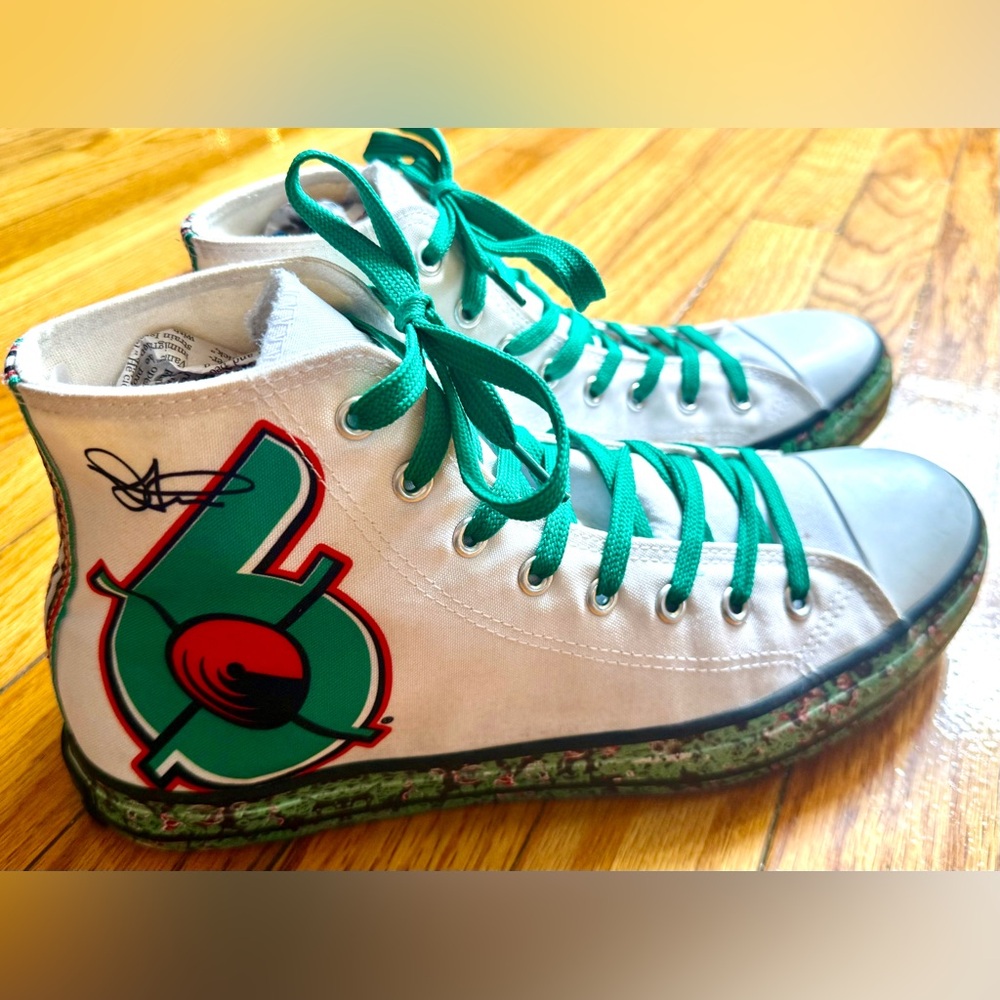 BANG Seattle Supersonic Ltd Ed High-Top Sneaker MEN 9.5 9 1/2 WOMEN 10.5 10 1/2